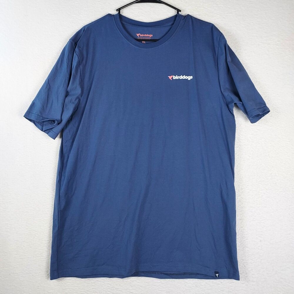 Birddogs T Shirt Mens XL Blue Graphic Logo Short Sleeve Cotton Tee